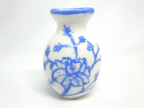 Dollhouse Miniature blue and white vase