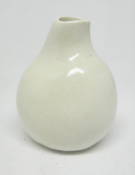 Miniature gourd vase black and orange