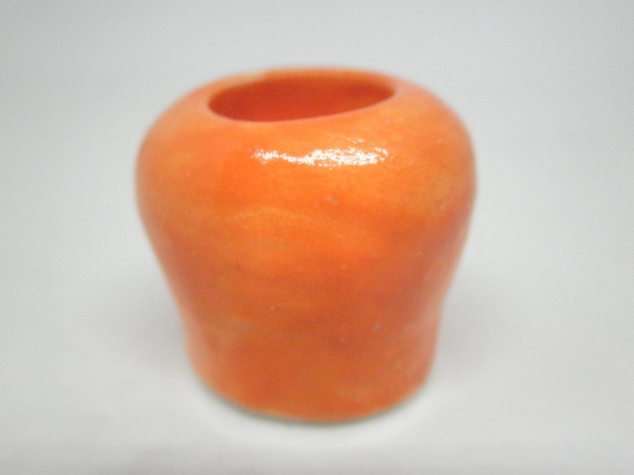 Miniature ceramic vase orange