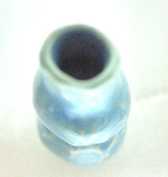 Dollhouse Miniature doule gourd vase - blue