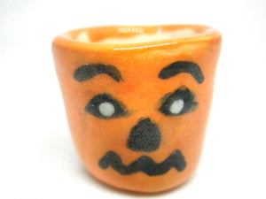 Miniature Halloween orange monster