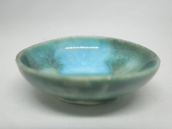 Miniature ceramic bowl emerald green - small