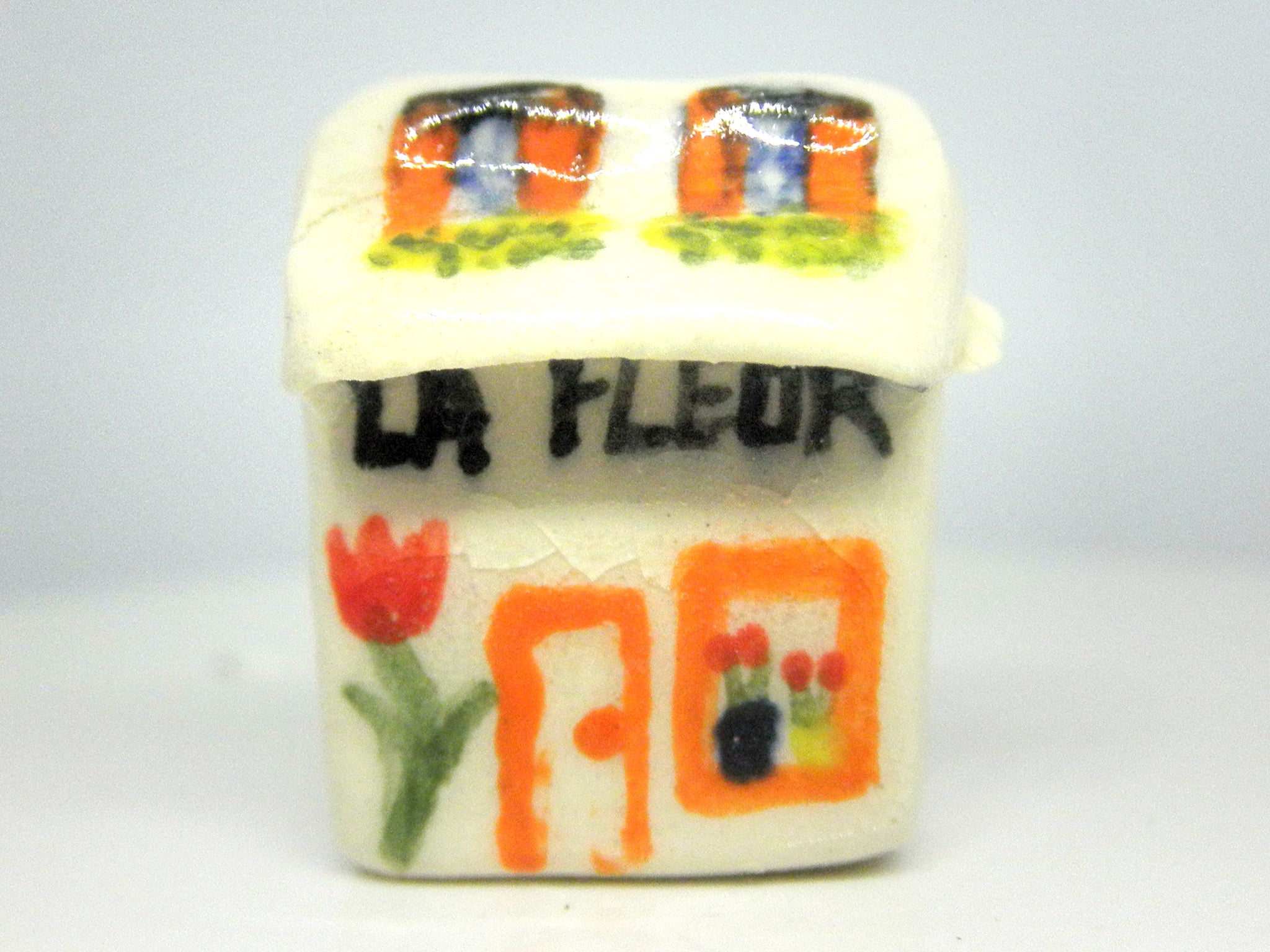 Ceramic French cottage -Flower shop