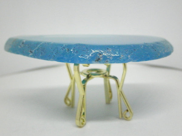 Agate coffee/occasional table blue 1/12th scale #6