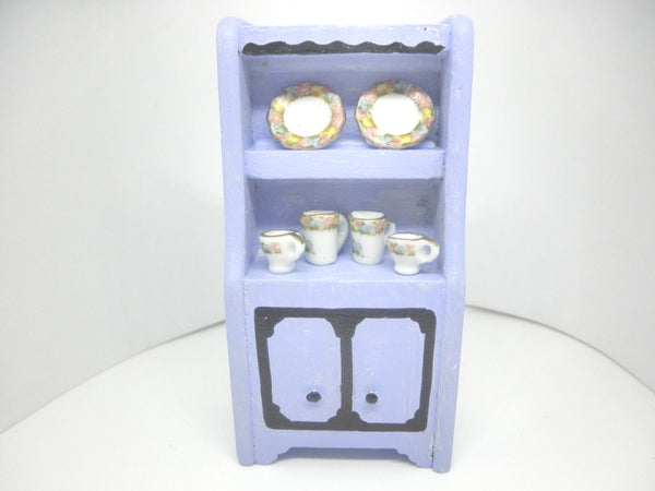 Miniature Lavender cupboard 1/24th scale