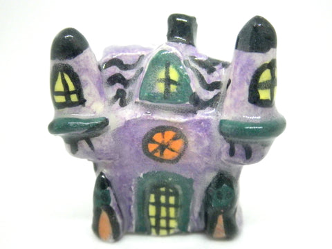 Miniature Ceramic Halloween haunted house #3