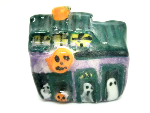 Miniature Ceramic Halloween haunted house #5