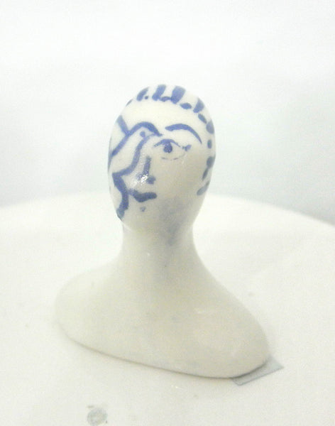 Miniature OOAK Mid century sculpture - bird face