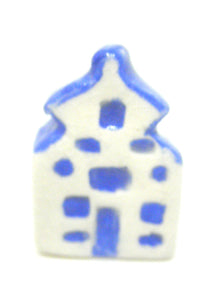 Miniature artist handmade ceramic Dutch cottage #G