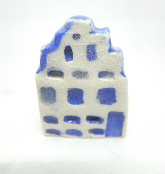 Miniature artist handmade ceramic Dutch cottage #K