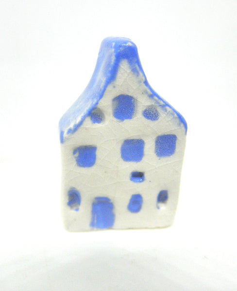 Miniature artist handmade ceramic Dutch cottage #J