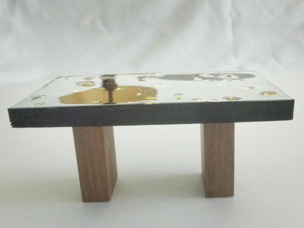 Miniature dining room table resin and wood 1/12th - #C
