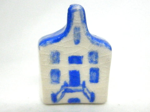 Miniature artist handmade ceramic Dutch cottage #3