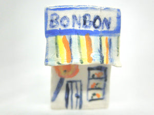 Ceramic French cottage - Candy shop