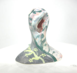 Halloween Ceramic "scream" sculpture