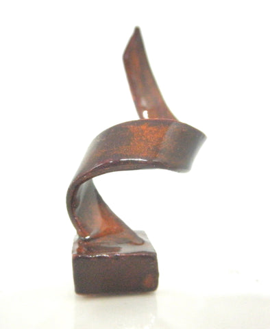 Miniature ceramic figurine modern abstract - curl (Copy)