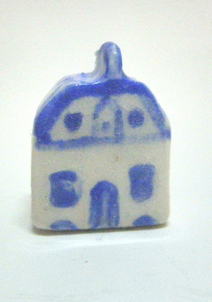 Miniature artist handmade ceramic Dutch cottage E