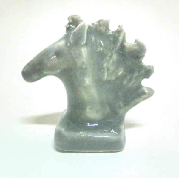 Miniature ceramic sculpture OOAK - Horse head 1/12th scale
