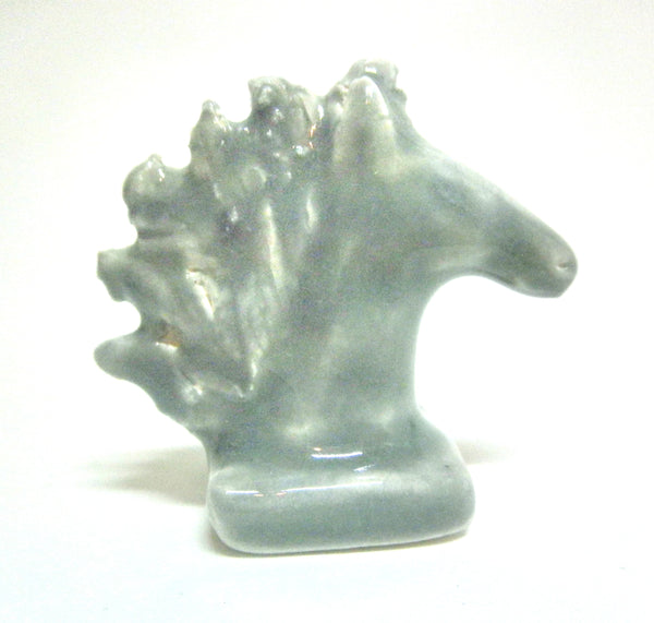 Miniature ceramic sculpture OOAK - Horse head 1/12th scale