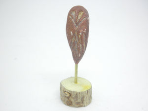 Miniature Ceramic owl sculpture
