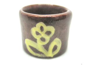 Miniature Pennsylvania slipware planter - flower