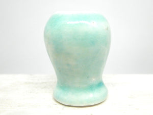 Dollhouse Miniature aqua vase