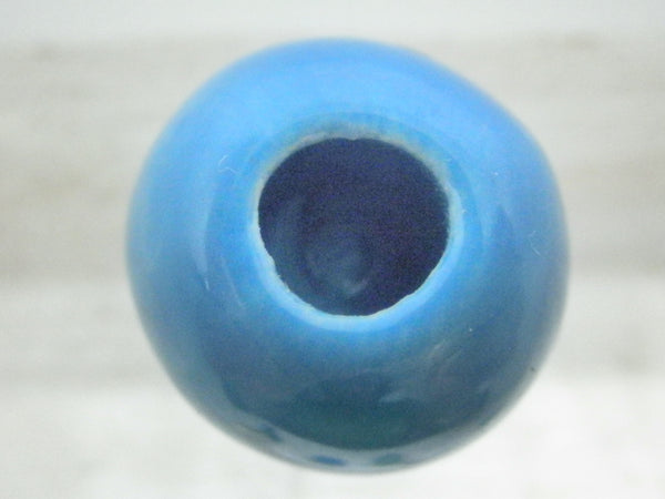 Dollhouse Miniature Basque blue vase