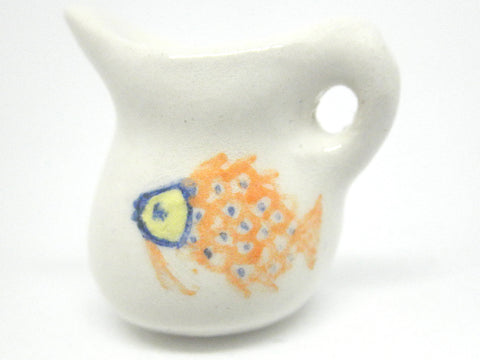 Miniature pitcher with fish