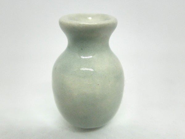 Dollhouse Miniature Oriental Celadon vase with flared top