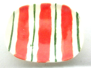 Miniature Christmas dish - Striped