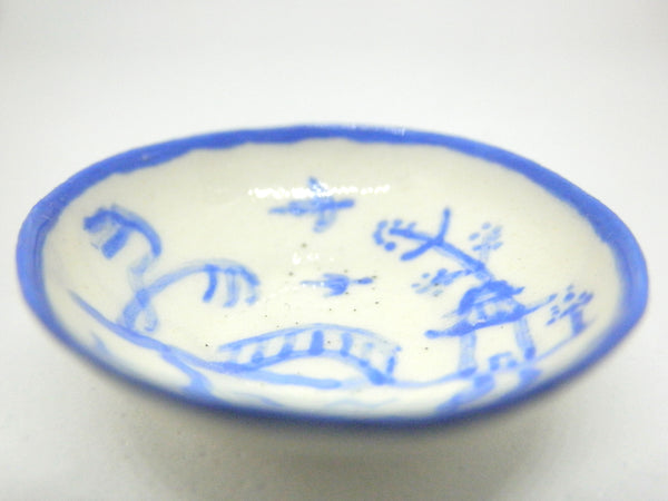 Blue and White Oriental Ceramic bowl - birds