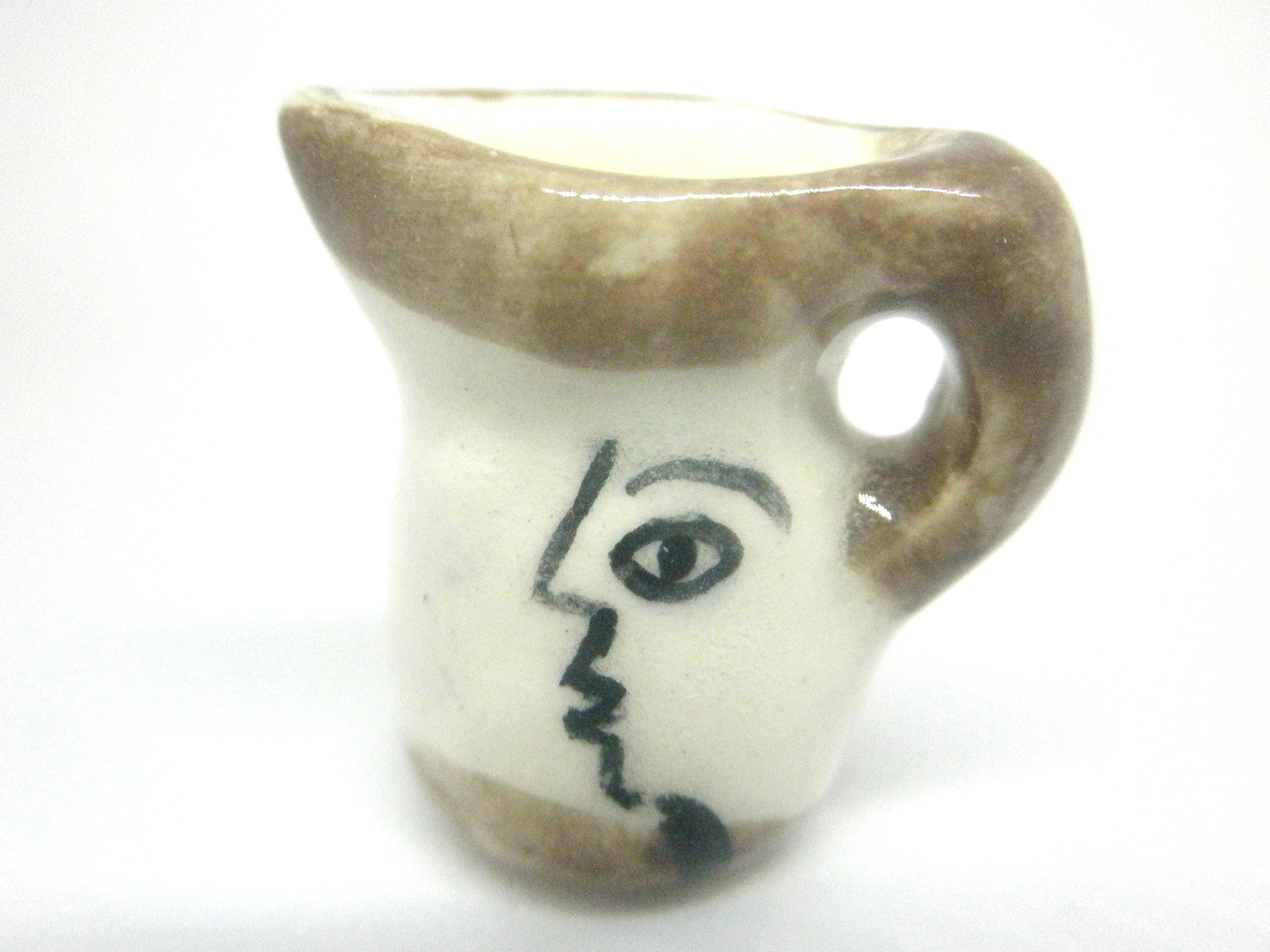 Miniature Picasso inspired pitcher - Profile