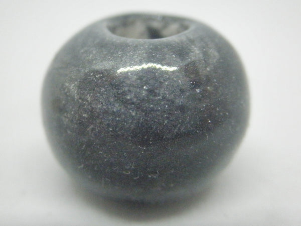 Dollhouse Miniature round vase - Charcoal