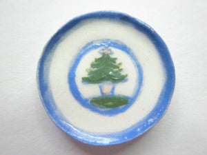 Country Style plate - Christmas tree