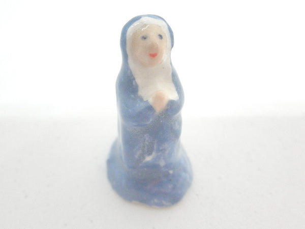 Miniature Christmas Madonna figurine