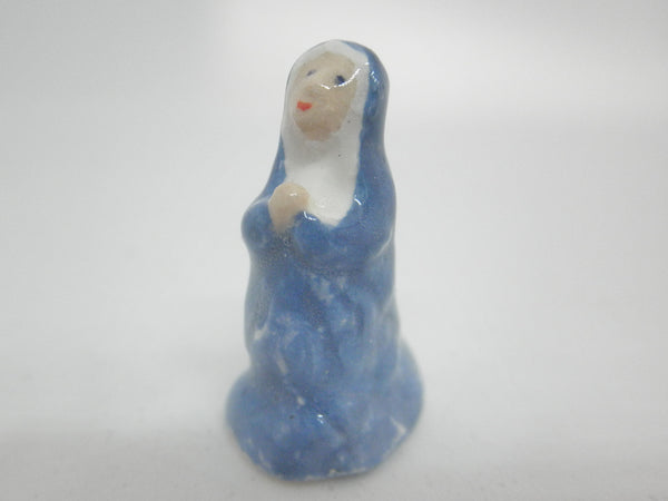 Miniature Christmas Madonna figurine