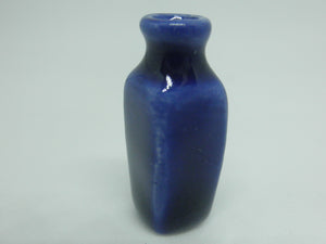 Dollhouse Miniature vase royal blue