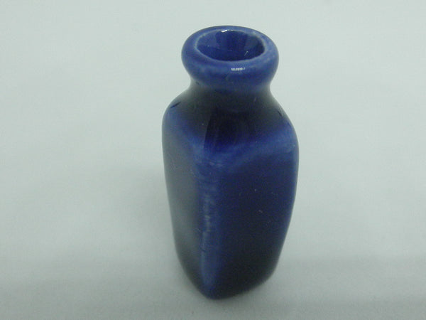 Dollhouse Miniature vase royal blue