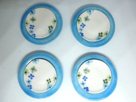 Miniature ceramic dinner set -summer blooms