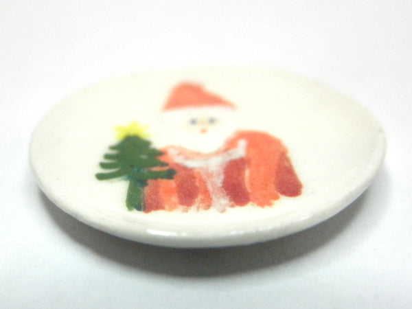 Miniature Christmas plate - Santa